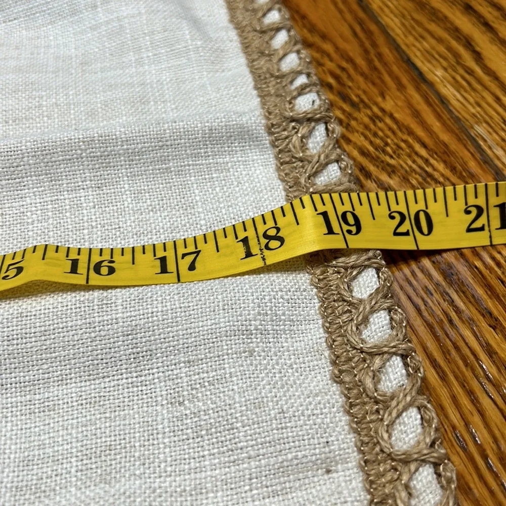 Phantoscope brand linen blend pillow cover. New without tags. Jute trim.
